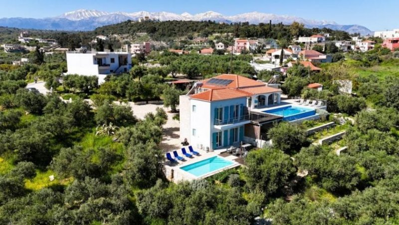 Tsivaras MIT VIDEO - Kreta, Tsivaras: Zwei Villen mit Meerblick, Pools, Außenküche und Mieteinnahmen Haus kaufen